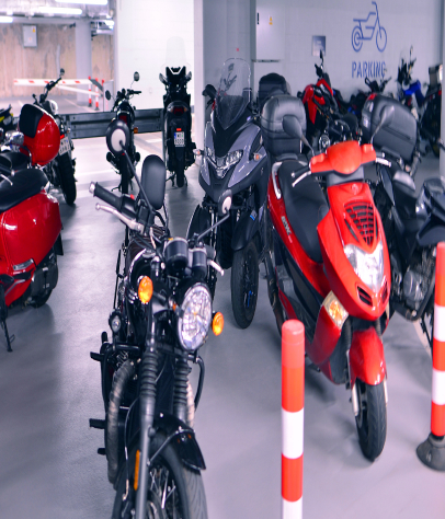 motorbike parking storage unit